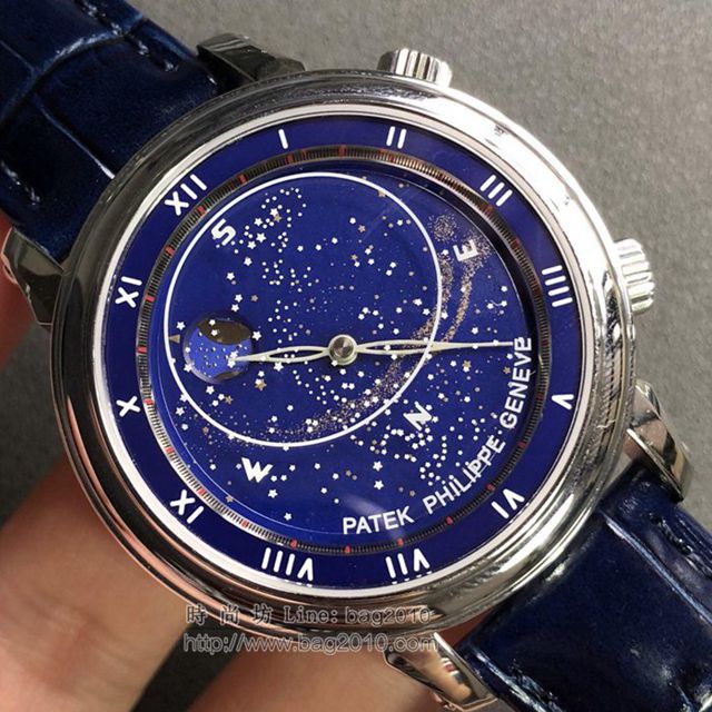 PATEK PHILIPPE手錶 星空5102天月款日內瓦蒼穹系列 百達翡麗機械表 百達翡麗高端男表  hds1098